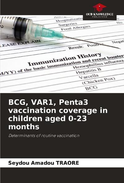 BCG, VAR1, Penta3 vaccination coverage in children aged 0-23 months