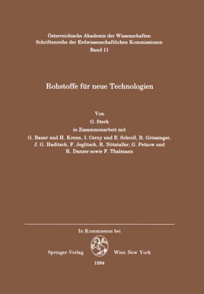 Rohstoffe für neue Technologien