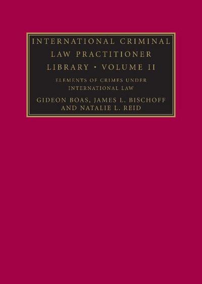 Elements of Crimes Under International Law
