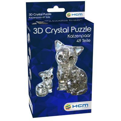 Crystal Puzzle - Katzenpaar - 49 Teile