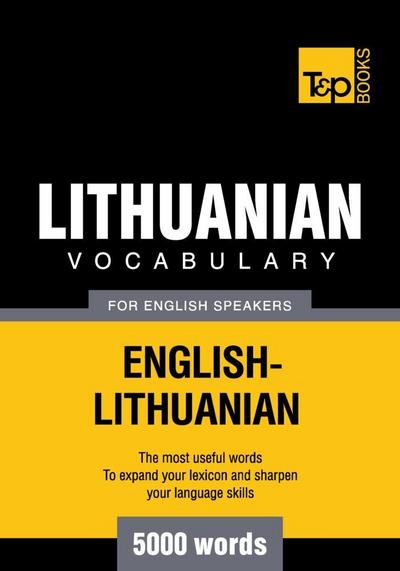 Lithuanian vocabulary for English speakers - 5000 words