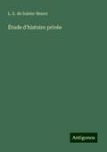 Étude d’histoire privée
