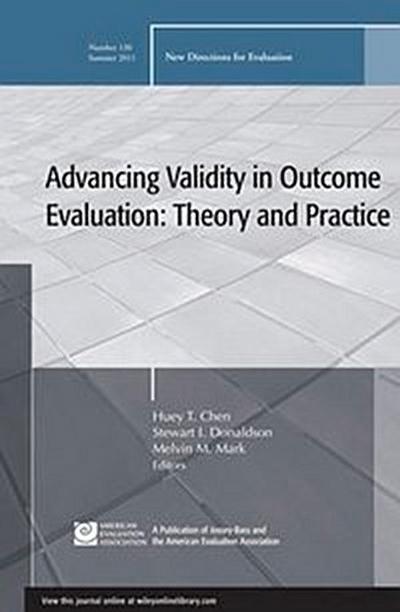 Advancing Validity in Outcome Evaluation