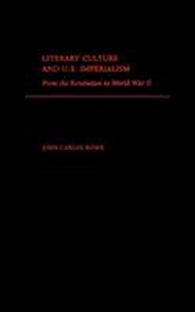 Literary Culture and U.S. Imperialism