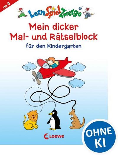 Mein dicker Mal- und Rätselblock für den Kindergarten