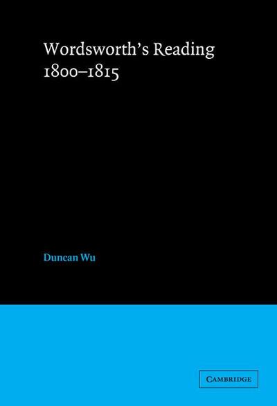 Wordsworth’s Reading 1800 1815