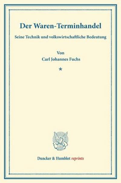 Der Waren-Terminhandel