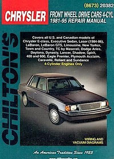 Chrysler Front-Wheel Drive Cars, 4 Cylinder, 1981-95
