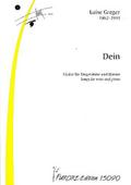 Deinfür Gesang und Klavier