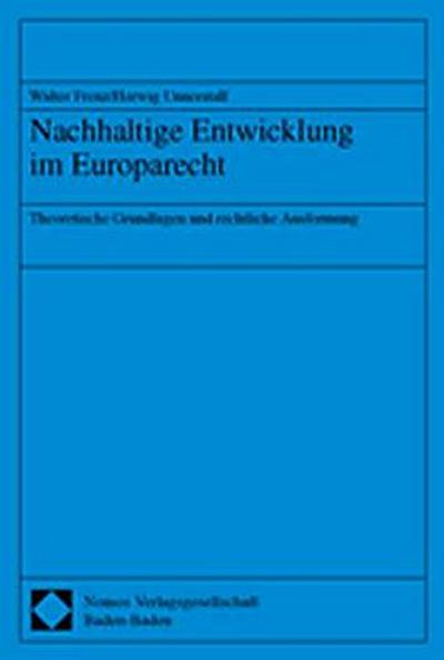 Nachhaltige Entwicklung im Europarecht