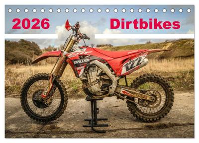 Dirtbikes 2026 (Tischkalender 2026 DIN A5 quer), CALVENDO Monatskalender
