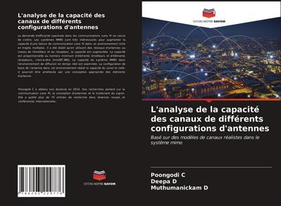 L’analyse de la capacité des canaux de différents configurations d’antennes