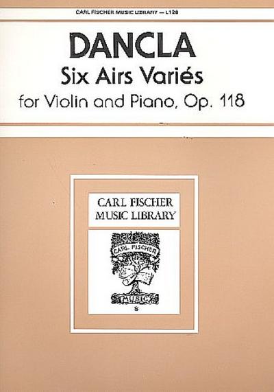 6 Airs varies op.118for violin and piano