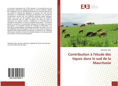 Contribution à l’étude des tiques dans le sud de la Mauritanie