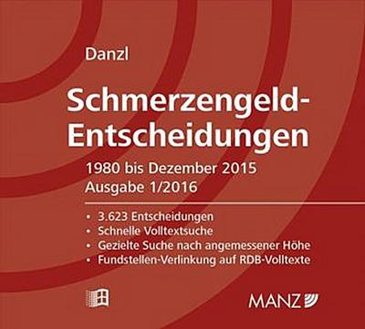 Schmerzengeld-Entscheidungen (f. Österreich), CD-ROM