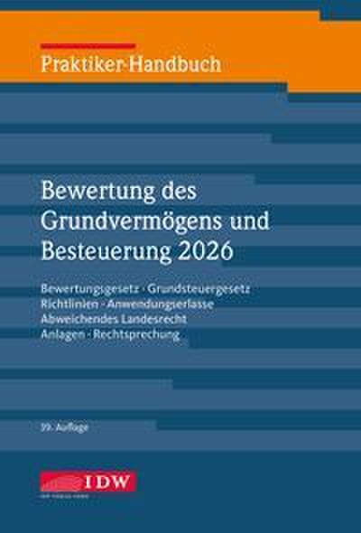 Praktiker-Handbuch Bewertung des Grundvermögens 2026