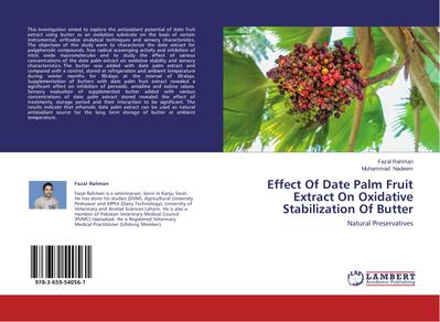 Effect Of Date Palm Fruit Extract On Oxidative Stabilization Of Butter