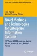 Novel Methods and Technologies for Enterprise Information Systems