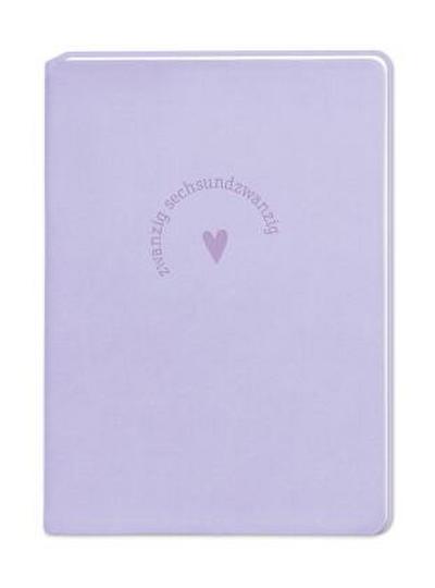 Terminplaner Lederlook 2026 Lavender