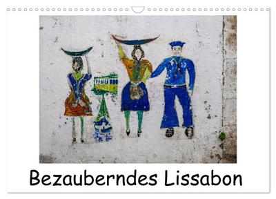 Bezauberndes Lissabon (Wandkalender 2025 DIN A3 quer), CALVENDO Monatskalender