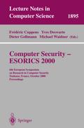 Computer Security - ESORICS 2000
