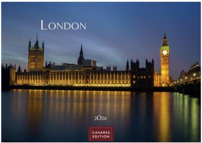 London Kalender 2026 24x35cm - Hochwertiger Wandkalender mit Ansichten von Londons ikonischen Sehenswürdigkeiten