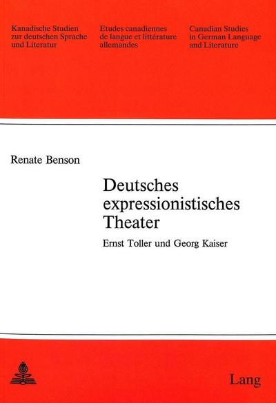 Benson, R: Deutsches expressionistisches Theater