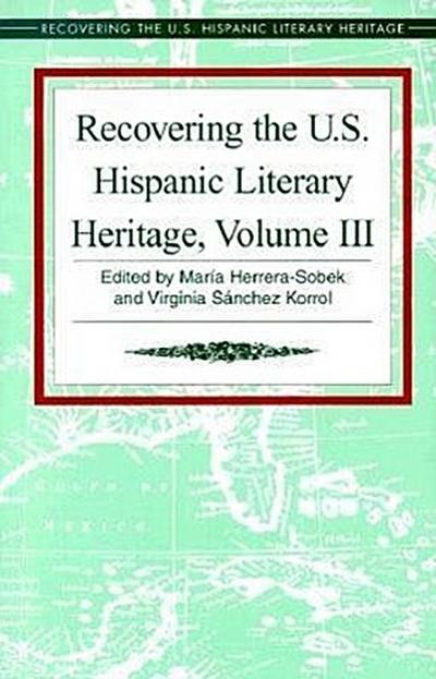 Recovering the U.S. Hispanic Literary Heritage