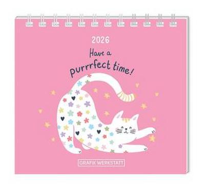 Mini-Kalender 2026 Have a purrrfect time!