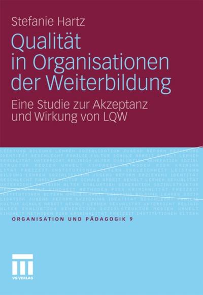 Qualität in Organisationen der Weiterbildung