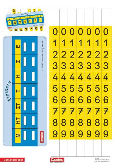 Einstern - Mathematik - Kartonbeilagen zu Ausgabe 2004 - Band 4