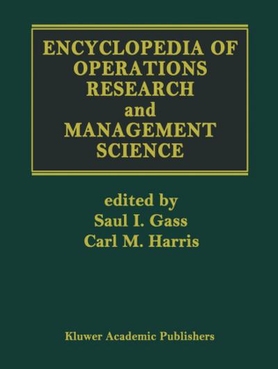 Encyclopedia of Operations Research and Management Science