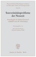 Souveränitätsprobleme der Neuzeit