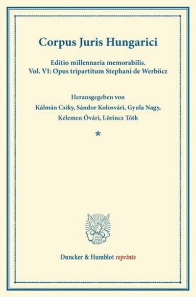 Corpus Juris Hungarici.