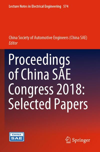 Proceedings of China SAE Congress 2018: Selected Papers