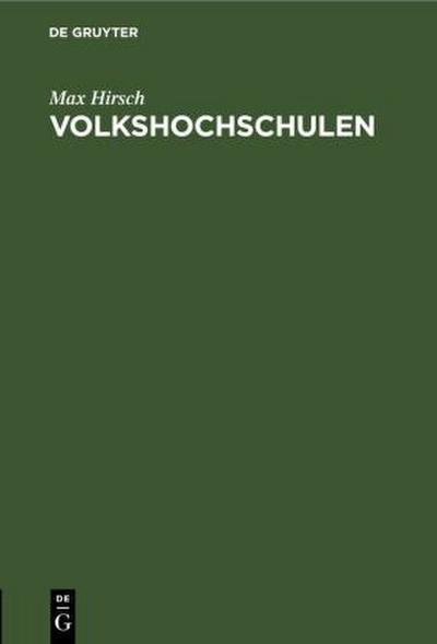 Volkshochschulen