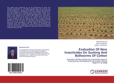 Evaluation Of New Insecticides On Sucking And Bollworms Of Cotton