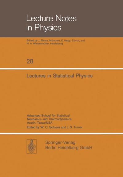Lectures in Statistical Physics