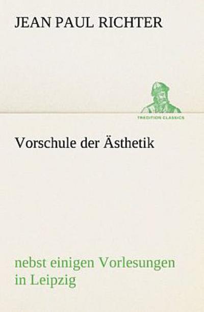Vorschule der Ästhetik