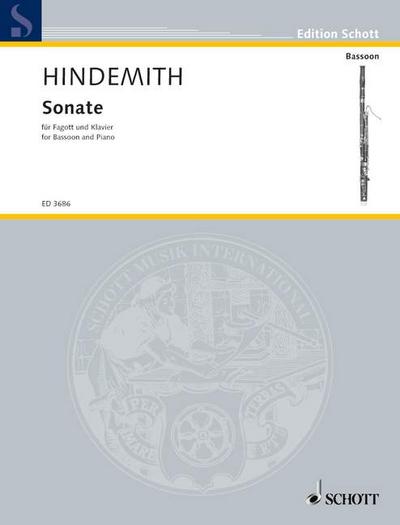 Hindemith, P: Sonate/Fagott und Klavier