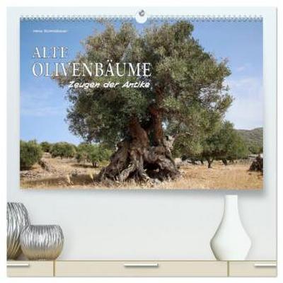 ALTE OLIVENBÄUME Zeugen der Antike (hochwertiger Premium Wandkalender 2026 DIN A2 quer), Kunstdruck in Hochglanz