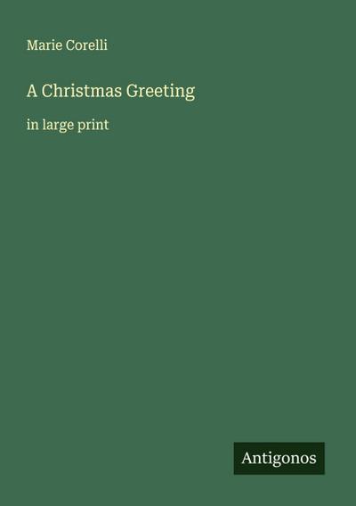 A Christmas Greeting