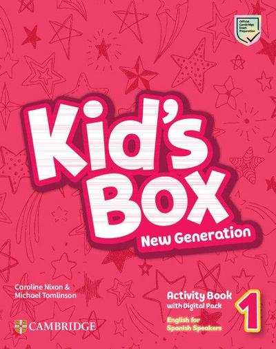 Kid’s Box New Generation Level 1 Activity Book with Home Booklet and Digital Pack English for Spanish Speakers