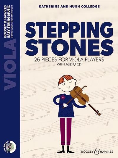 Stepping Stones: 26 Pieces for Viola Players Viola Part Only and Audio CD