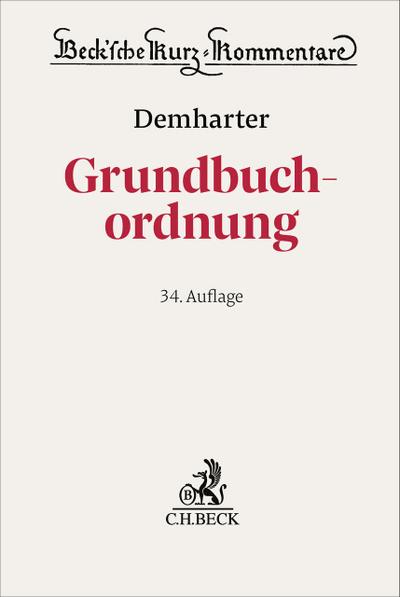 Grundbuchordnung. GBO