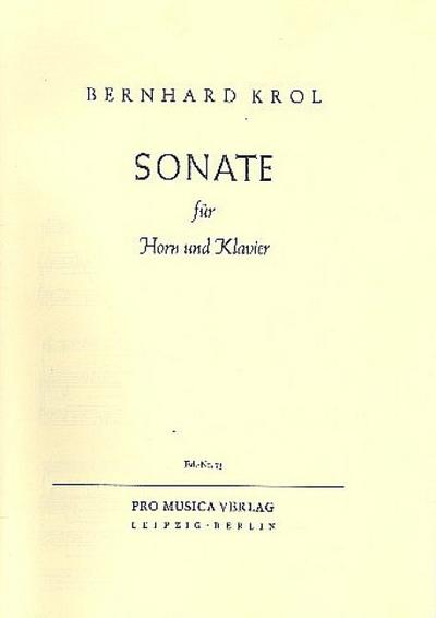 Sonate für Horn in F und Klavier