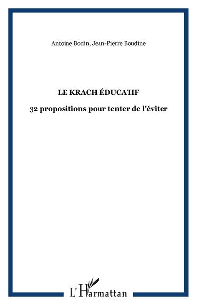 Le krach éducatif