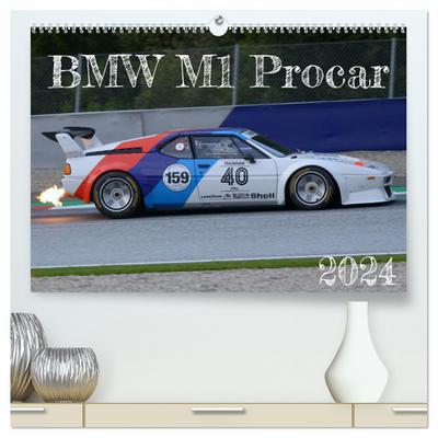 BMW M1 Procar (hochwertiger Premium Wandkalender 2024 DIN A2 quer), Kunstdruck in Hochglanz