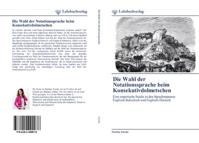 Die Wahl der Notationssprache beim Konsekutivdolmetschen