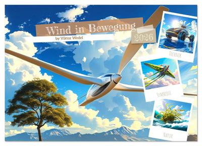 Wind in Bewegung (Wandkalender 2026 DIN A4 quer), CALVENDO Monatskalender